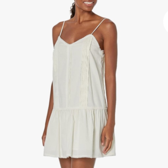 NWT Joie Trinity Pintucked Mini Dress in Porcelain - Picture 1 of 4